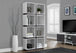 I 7076 Bookcase - 71"H / White / Grey - Furniture Depot