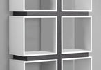 I 7076 Bookcase - 71"H / White / Grey - Furniture Depot
