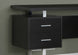 I 7080 Computer Desk - 60"L / Espresso / Silver Metal - Furniture Depot