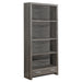 I 7087 Bookcase - 71"H / Dark Taupe With A Storage Drawer - Furniture Depot