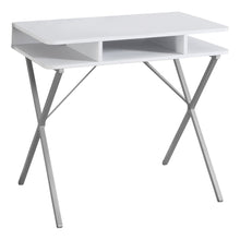 Load image into Gallery viewer, I 7100 Computer Desk - 31&quot;L / White Top / Silver Metal - Furniture Depot (7881128706296)
