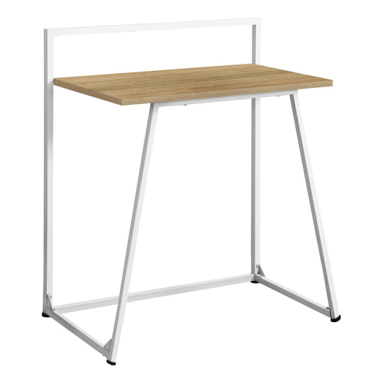 I 7119 Computer Desk - 30"L / Juvenile Natural / White Metal - Furniture Depot (7881128837368)