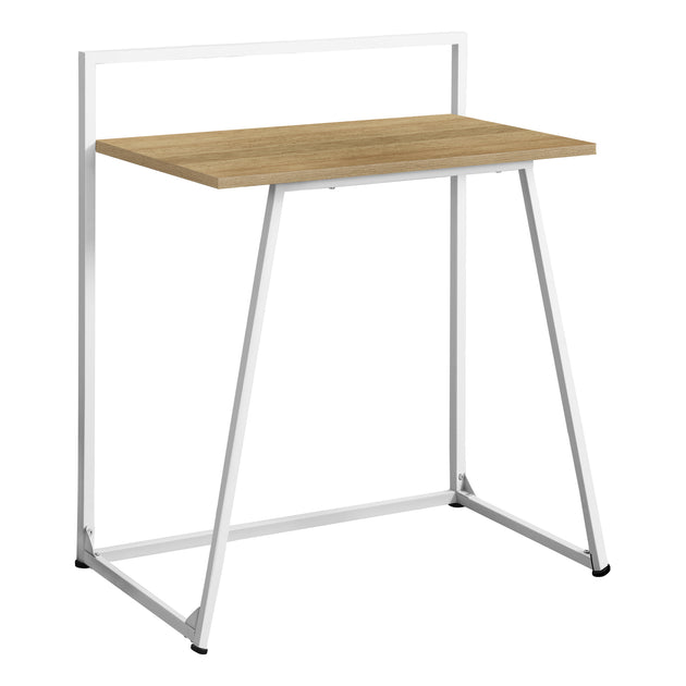 I 7119 Computer Desk - 30"L / Juvenile Natural / White Metal - Furniture Depot (7881128837368)