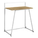 I 7119 Computer Desk - 30"L / Juvenile Natural / White Metal - Furniture Depot (7881128837368)