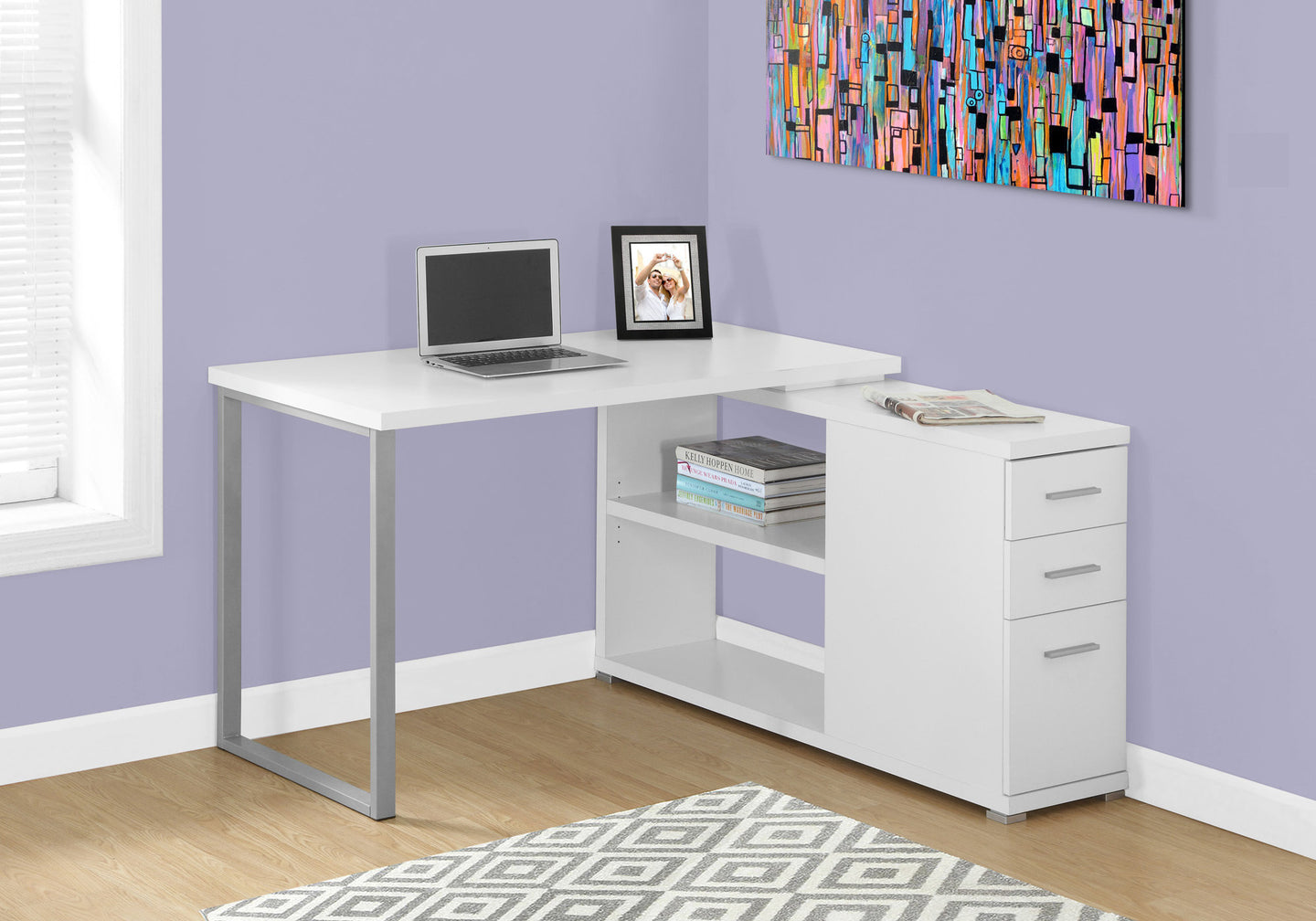 I 7133 Computer Desk - White Left Or Right Facing Corner - Furniture Depot (7881128870136)