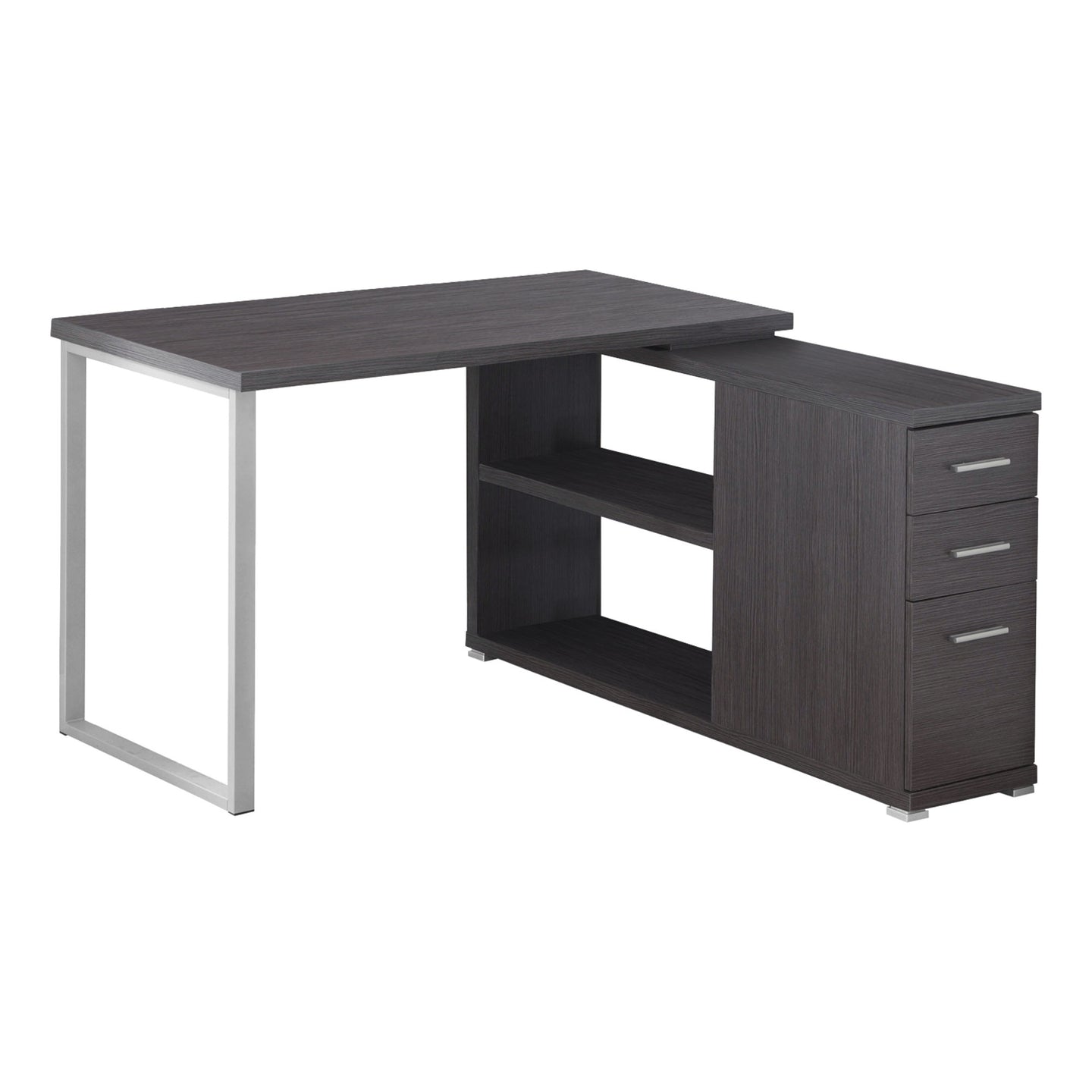 I 7135 Computer Desk - Grey Left Or Right Facing Corner - Furniture Depot (7881128968440)