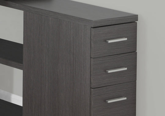 I 7135 Computer Desk - Grey Left Or Right Facing Corner - Furniture Depot (7881128968440)