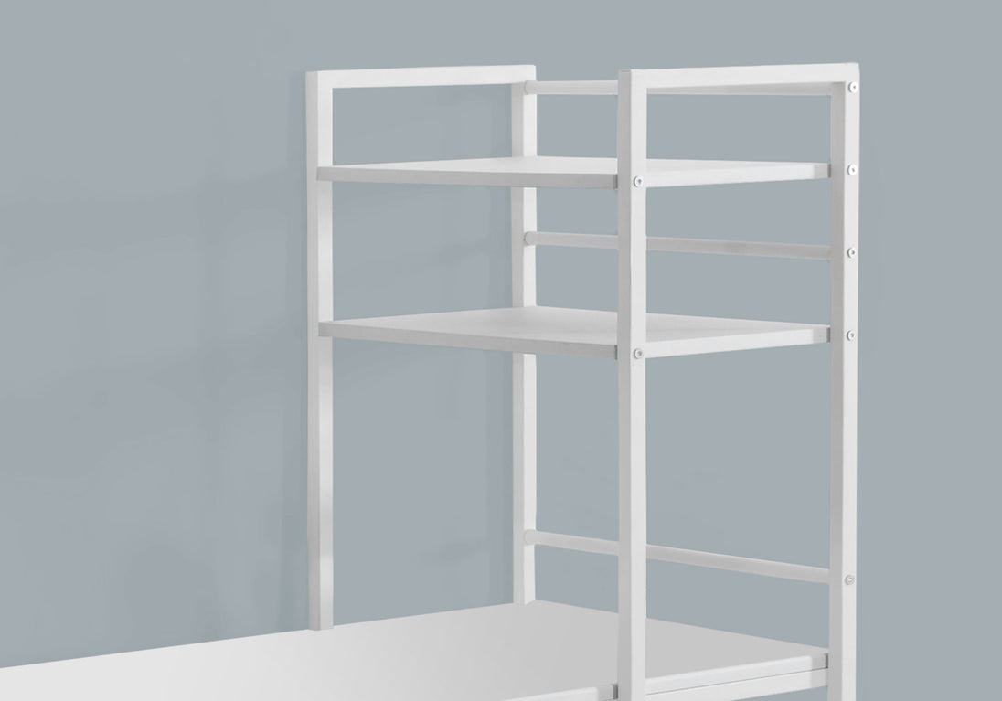 I 7165 Computer Desk - 48"L / White Top / White Metal - Furniture Depot (7881129656568)