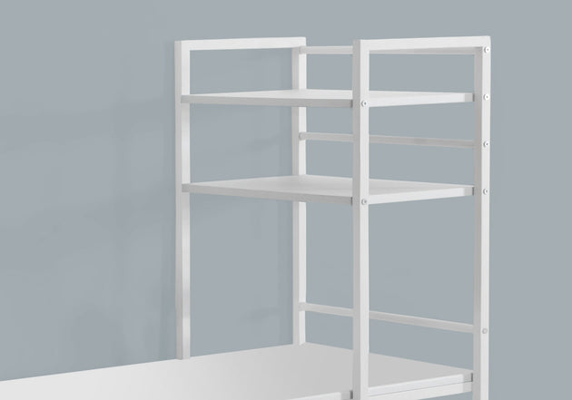I 7165 Computer Desk - 48"L / White Top / White Metal - Furniture Depot (7881129656568)