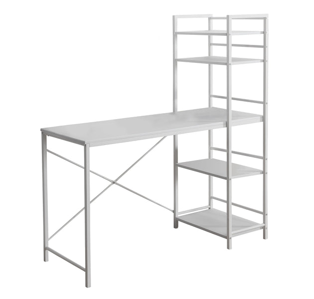 I 7165 Computer Desk - 48"L / White Top / White Metal - Furniture Depot (7881129656568)