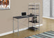 I 7166 Computer Desk - 48"L / Espresso Top / Silver Metal - Furniture Depot (7881129689336)