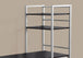 I 7166 Computer Desk - 48"L / Espresso Top / Silver Metal - Furniture Depot (7881129689336)