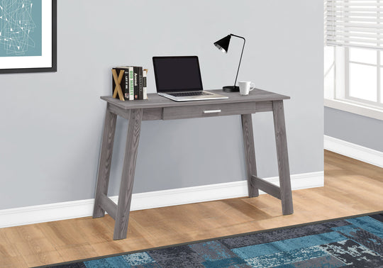 I 7192 Computer Desk - 42"L / Grey With A Storage Drawer - Furniture Depot