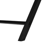 I 7195 Computer Desk - 55"L / White Top / Black Metal Corner - Furniture Depot