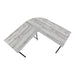 I 7196 Computer Desk - 55"L / Grey Top / Black Metal Corner - Furniture Depot (7881129984248)