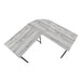 I 7196 Computer Desk - 55"L / Grey Top / Black Metal Corner - Furniture Depot (7881129984248)