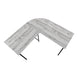 I 7196 Computer Desk - 55"L / Grey Top / Black Metal Corner - Furniture Depot (7881129984248)