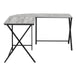 I 7196 Computer Desk - 55"L / Grey Top / Black Metal Corner - Furniture Depot (7881129984248)