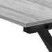 I 7196 Computer Desk - 55"L / Grey Top / Black Metal Corner - Furniture Depot (7881129984248)