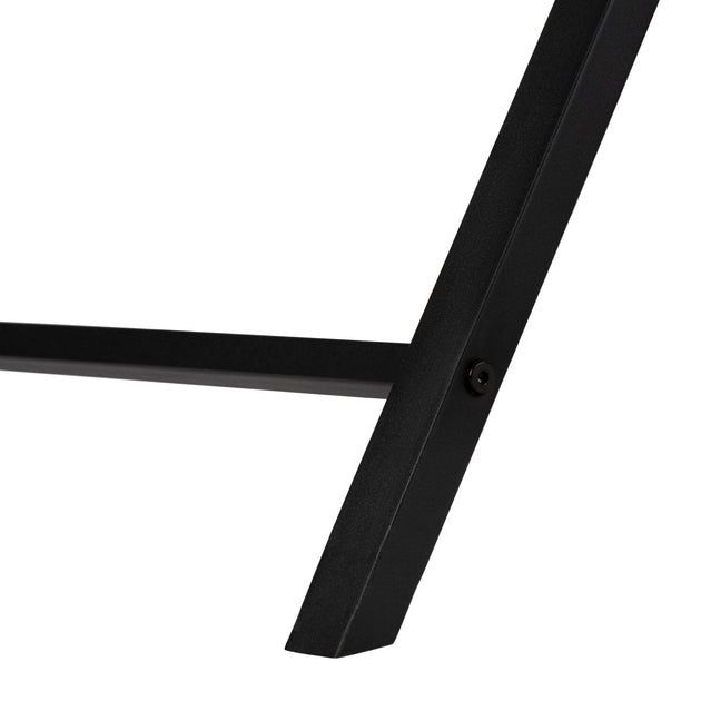 I 7196 Computer Desk - 55"L / Grey Top / Black Metal Corner - Furniture Depot (7881129984248)