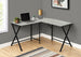 I 7196 Computer Desk - 55"L / Grey Top / Black Metal Corner - Furniture Depot (7881129984248)
