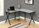 I 7196 Computer Desk - 55"L / Grey Top / Black Metal Corner - Furniture Depot (7881129984248)