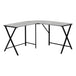 I 7196 Computer Desk - 55"L / Grey Top / Black Metal Corner - Furniture Depot (7881129984248)