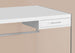 I 7209 Computer Desk - 48"L / Glossy White / Tempered Glass - Furniture Depot