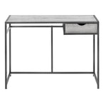 I 7217 Computer Desk - 42"L / Grey / Dark Grey Metal - Furniture Depot (7881130279160)