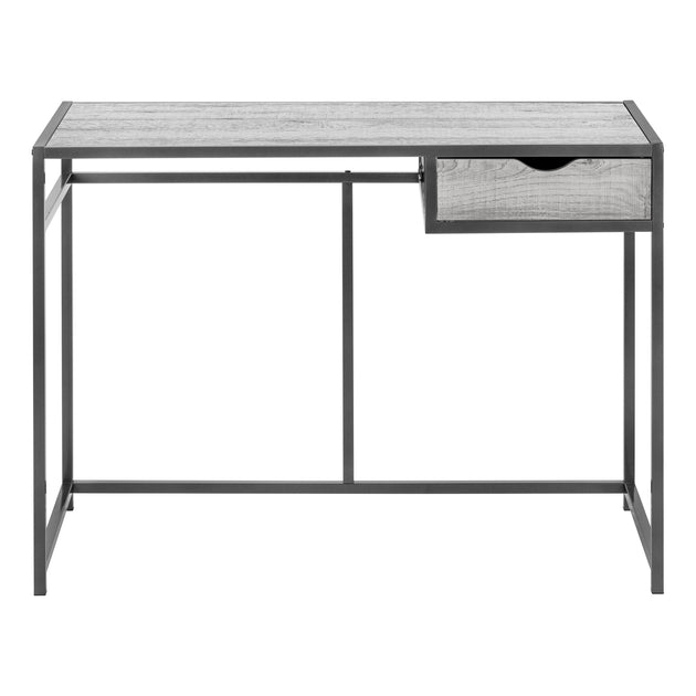 I 7217 Computer Desk - 42"L / Grey / Dark Grey Metal - Furniture Depot (7881130279160)