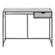 I 7217 Computer Desk - 42"L / Grey / Dark Grey Metal - Furniture Depot (7881130279160)