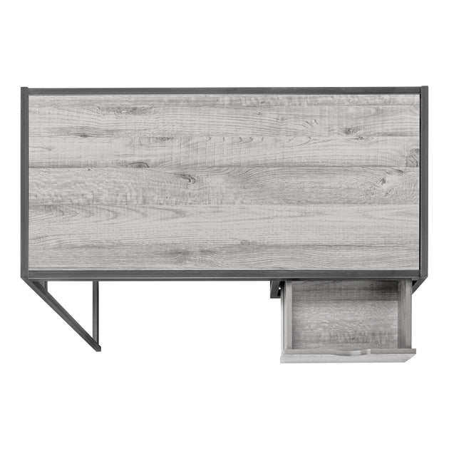 I 7217 Computer Desk - 42"L / Grey / Dark Grey Metal - Furniture Depot (7881130279160)