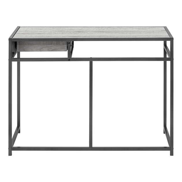I 7217 Computer Desk - 42"L / Grey / Dark Grey Metal - Furniture Depot (7881130279160)
