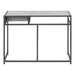 I 7217 Computer Desk - 42"L / Grey / Dark Grey Metal - Furniture Depot (7881130279160)
