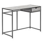 I 7217 Computer Desk - 42"L / Grey / Dark Grey Metal - Furniture Depot (7881130279160)