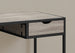 I 7221 Computer Desk - 42"L / Dark Taupe / Black Metal - Furniture Depot (7881130410232)