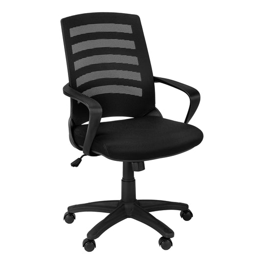 I 7224 Office Chair - Black / Black Mesh / Multi Position - Furniture Depot (7881130475768)