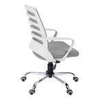 I 7225 Office Chair - White / Grey Mesh / Multi Position - Furniture Depot (7881130508536)