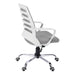 I 7225 Office Chair - White / Grey Mesh / Multi Position - Furniture Depot (7881130508536)