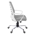 I 7225 Office Chair - White / Grey Mesh / Multi Position - Furniture Depot (7881130508536)