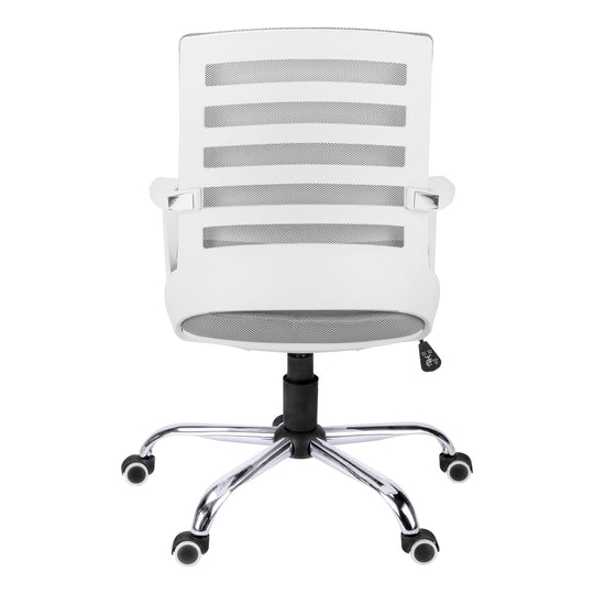 I 7225 Office Chair - White / Grey Mesh / Multi Position - Furniture Depot (7881130508536)