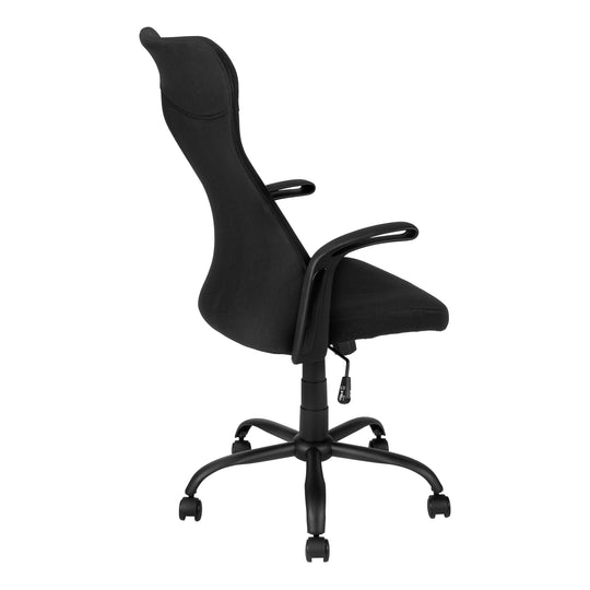 I 7248 Office Chair - Black / Black Fabric / Multi Position - Furniture Depot