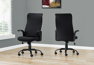 I 7248 Office Chair - Black / Black Fabric / Multi Position - Furniture Depot
