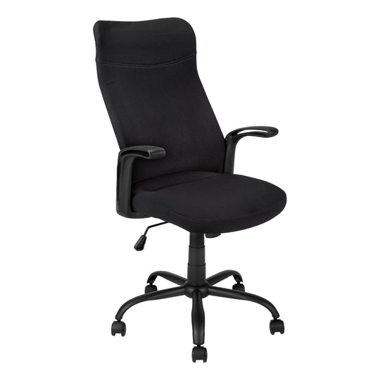 I 7248 Office Chair - Black / Black Fabric / Multi Position - Furniture Depot