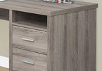 I 7255 Computer Desk - 80"L / Dark Taupe Left Or Right Facing - Furniture Depot