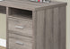 I 7255 Computer Desk - 80"L / Dark Taupe Left Or Right Facing - Furniture Depot