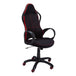 I 7259 Office Chair - Black / Red Fabric / Multi Position - Furniture Depot