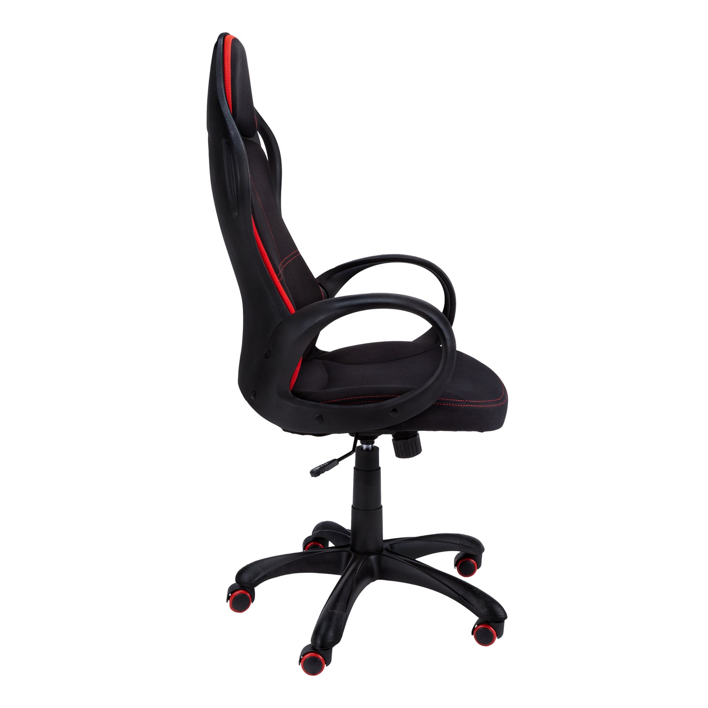 I 7259 Office Chair - Black / Red Fabric / Multi Position - Furniture Depot