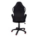 I 7259 Office Chair - Black / Red Fabric / Multi Position - Furniture Depot