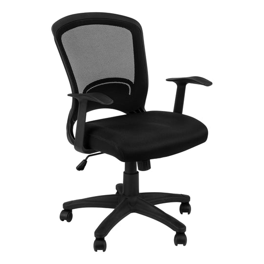 I 7265 Office Chair - Black Mesh Mid-Back / Multi-Position - Furniture Depot